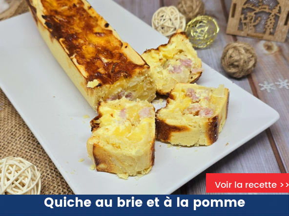 Quiche au brie et à la pomme
